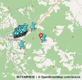 Mappa Via Ca' Seggio, 47012 Civitella di Romagna FC, Italia (2.1)