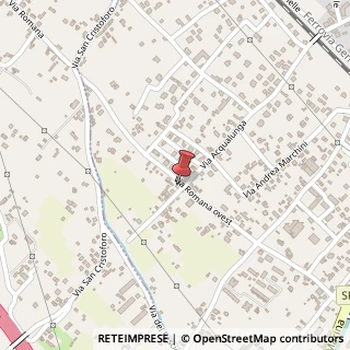 Mappa Via Romana Ovest, 41, 54038 Montignoso, Massa-Carrara (Toscana)