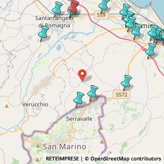 Mappa Via Monte Cieco, 47923 Rimini RN, Italia (7.09632)