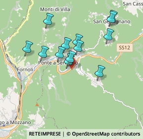 Mappa SS 12, 55022 Bagni di Lucca LU, Italia (1.66308)