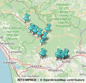 Mappa Viale Alcide De Gasperi, 55022 Bagni di Lucca LU, Italia (12.58063)