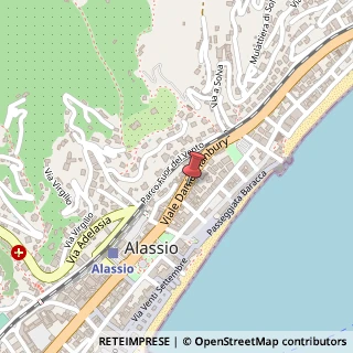 Mappa Viale D. Hanbury, 62, 17021 Alassio, Savona (Liguria)