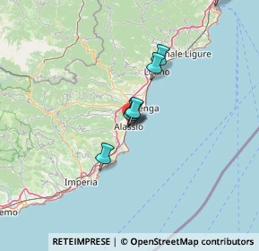 Mappa Via Privata Domenico Bogliolo, 17021 Alassio SV, Italia (23.89667)