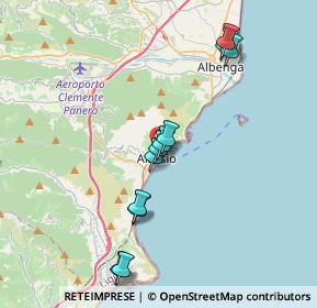 Mappa Via Privata Domenico Bogliolo, 17021 Alassio SV, Italia (4.10833)