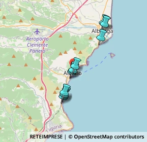 Mappa Via Privata Domenico Bogliolo, 17021 Alassio SV, Italia (3.09917)