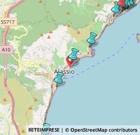 Mappa Passeggiata Francesco Baracca, 17021 Alassio SV, Italia (3.56667)