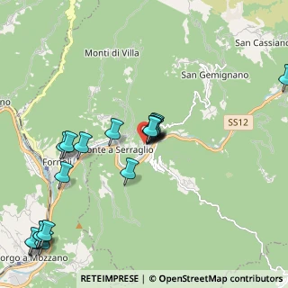 Mappa Viale Evangelina Wipple, 55022 Bagni di Lucca LU, Italia (2.3125)