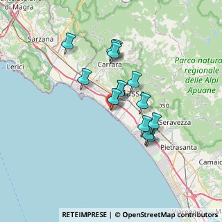 Mappa Via Cristoforo Colombo, 54100 Massa MS, Italia (5.84929)