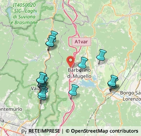 Mappa Via Montecuccoli, 50031 Barberino di Mugello FI, Italia (8.13063)
