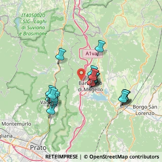 Mappa Via Montecuccoli, 50031 Barberino di Mugello FI, Italia (6.6725)