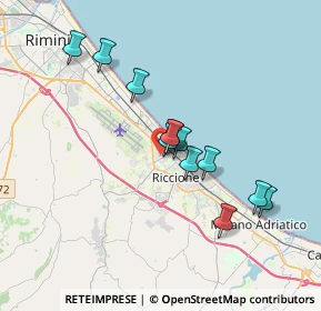 Mappa Via Isonzo, 47838 Riccione RN, Italia (3.03917)