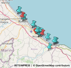 Mappa Via Isonzo, 47838 Riccione RN, Italia (6.03278)