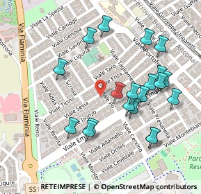 Mappa Via Isonzo, 47838 Riccione RN, Italia (0.252)