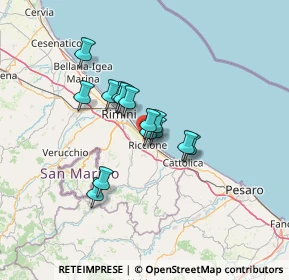 Mappa Via Isonzo, 47838 Riccione RN, Italia (9.37286)