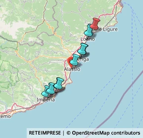 Mappa Via Virgilio, 17021 Alassio SV, Italia (12.03385)