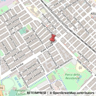 Mappa Viale Emilia, 57, 47838 Riccione, Rimini (Emilia Romagna)
