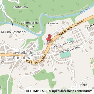Mappa Viale Antonio Gramsci, 15, 47012 Civitella di Romagna, Forlì-Cesena (Emilia Romagna)