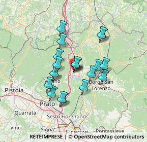 Mappa Via del Pozzo, 50031 Barberino di Mugello FI, Italia (10.9635)