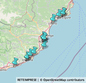 Mappa 17021 Alassio SV, Italia (14.29769)