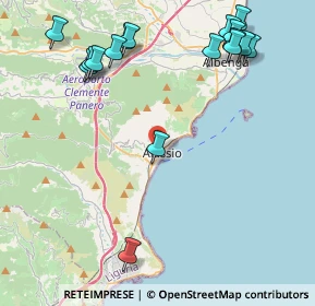 Mappa 17021 Alassio SV, Italia (5.41882)