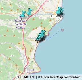 Mappa Passeggiata Arturo Graf, 17021 Alassio SV, Italia (2.96357)