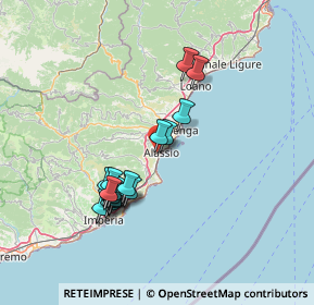 Mappa Via G. B. Pera, 17021 Alassio SV, Italia (13.07278)