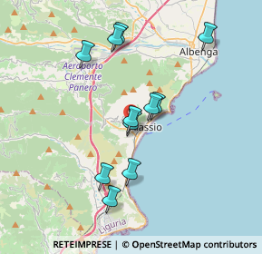 Mappa Via G. B. Pera, 17021 Alassio SV, Italia (3.39455)
