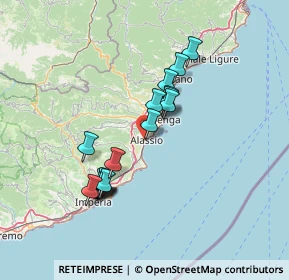 Mappa Via Rangè, 17021 Alassio SV, Italia (12.42824)