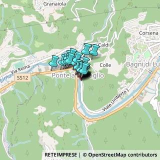 Mappa Piazza Ponte a Serraglio, 55022 Bagni di Lucca LU, Italia (0.12593)