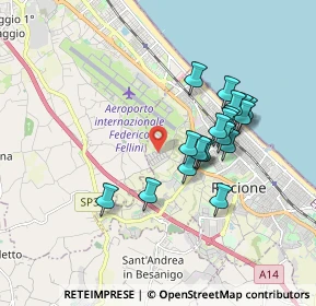 Mappa Viale Pagadebit, 47923 Rimini RN, Italia (1.59579)