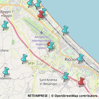 Mappa Viale Pagadebit, 47923 Rimini RN, Italia (3.135)