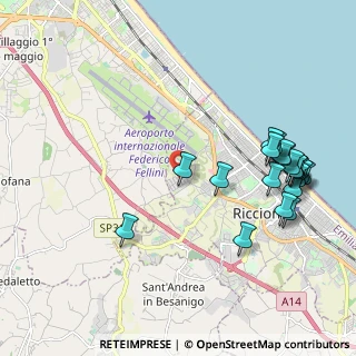 Mappa Viale Pagadebit, 47923 Rimini RN, Italia (2.4075)