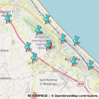 Mappa Viale Pagadebit, 47923 Rimini RN, Italia (2.40909)
