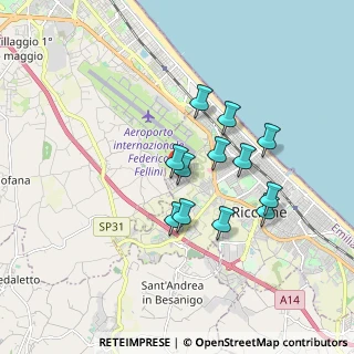 Mappa Viale Pagadebit, 47923 Rimini RN, Italia (1.475)