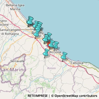 Mappa Viale Pagadebit, 47923 Rimini RN, Italia (6.03867)