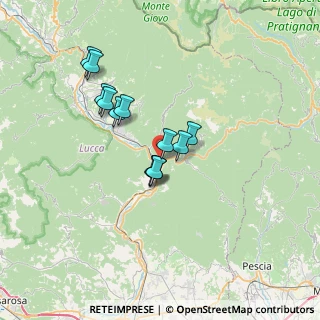 Mappa Via Gelso, 55022 Bagni di Lucca LU, Italia (5.5475)
