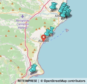 Mappa Via Cristoforo Colombo, 17021 Alassio SV, Italia (5.46053)