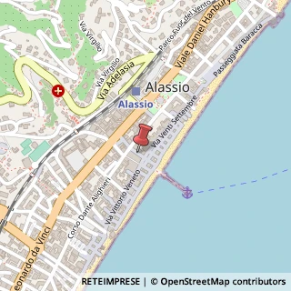 Mappa Via Alessandro Volta, 32, 17021 Alassio, Savona (Liguria)