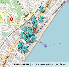 Mappa Vico scoffari, 17021 Alassio SV, Italia (0.1805)