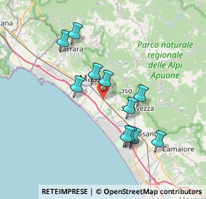 Mappa 54038 Montignoso MS, Italia (6.80182)