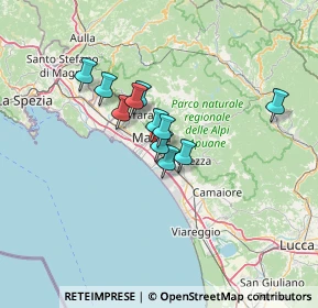 Mappa 54038 Montignoso MS, Italia (9.35455)