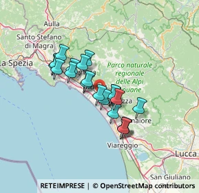 Mappa 54038 Montignoso MS, Italia (10.4085)