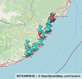 Mappa Parco Sanrocco, 17021 Alassio SV, Italia (10.91722)