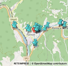 Mappa VIA PAPA GIOVANNI XXIII 43 FRAZIONE:FORNOLI, 55022 Bagni di Lucca LU, Italia (0.6955)