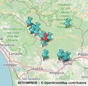 Mappa VIA PAPA GIOVANNI XXIII 43 FRAZIONE:FORNOLI, 55022 Bagni di Lucca LU, Italia (12.09368)