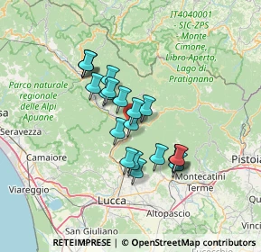 Mappa VIA PAPA GIOVANNI XXIII 43 FRAZIONE:FORNOLI, 55022 Bagni di Lucca LU, Italia (10.9395)