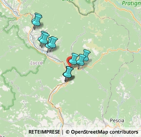 Mappa VIA PAPA GIOVANNI XXIII 43 FRAZIONE:FORNOLI, 55022 Bagni di Lucca LU, Italia (5.56583)