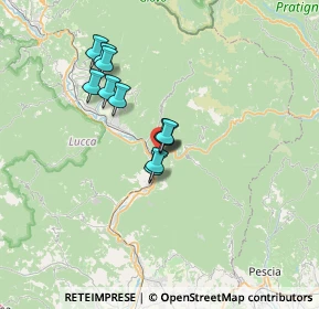 Mappa VIA PAPA GIOVANNI XXIII 43 FRAZIONE:FORNOLI, 55022 Bagni di Lucca LU, Italia (5.27636)