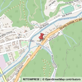 Mappa Piazza Ponte d'Oro, 16, 55023 Borgo a Mozzano, Lucca (Toscana)