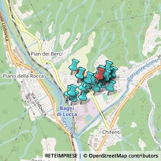 Mappa Via Giacomo Puccini, 55022 Bagni di Lucca LU, Italia (0.26207)